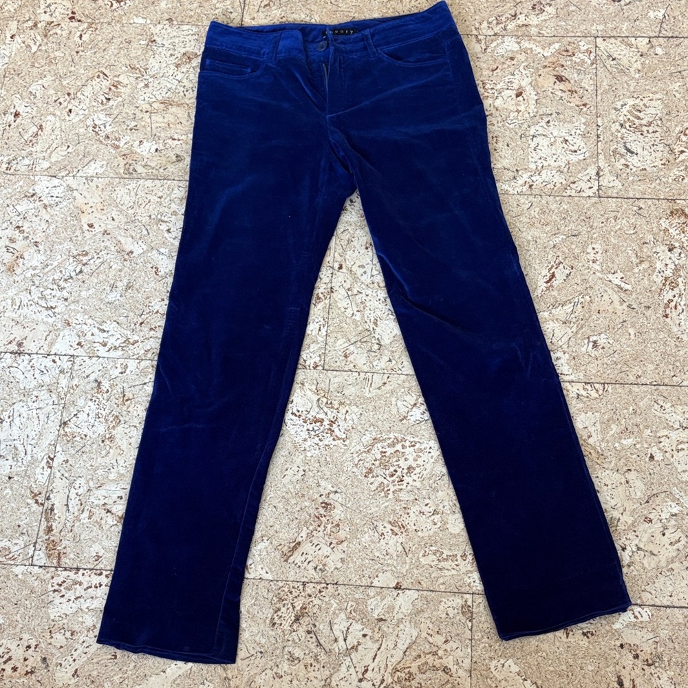 Theory purple/blue Velvet Pants with stretch
*See photos for sizing*